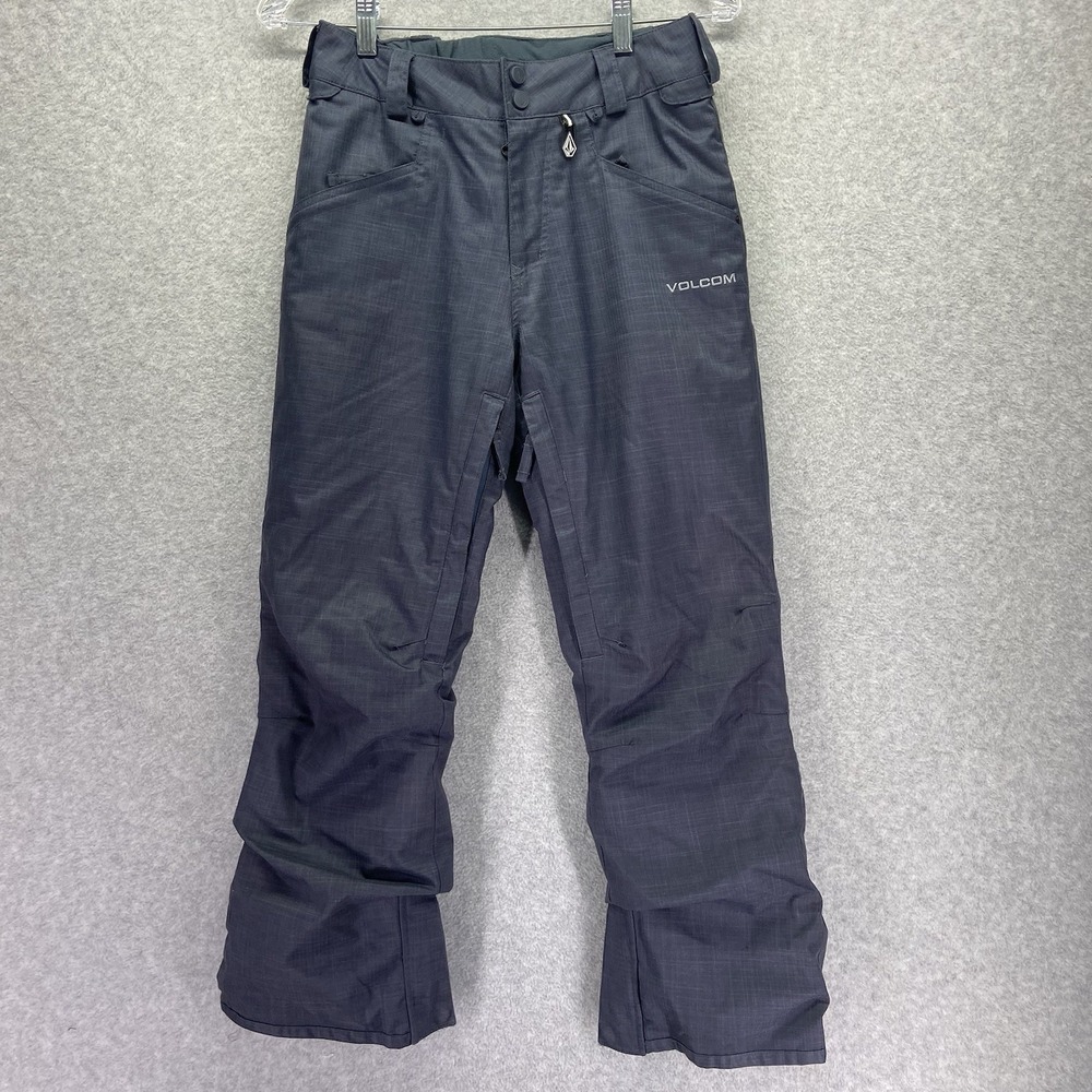 Volcom Snow Pants Boys Large Battlefield‎ Insulated Modern Straight Board Gray